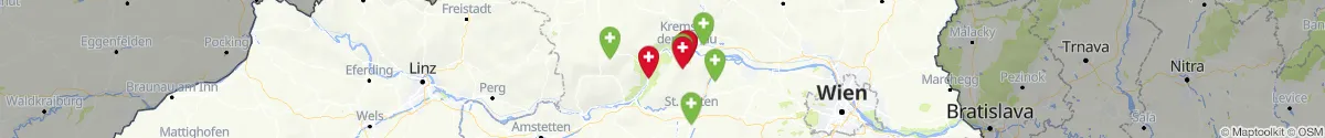 Map view for Pharmacies emergency services nearby Rossatz-Arnsdorf (Krems (Land), Niederösterreich)
